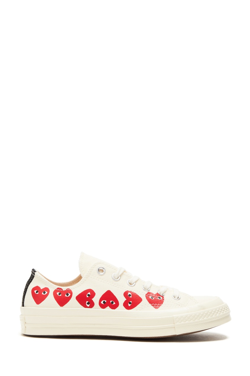 

Кеды Chuck 70 с сердцами Comme des Garçons PLAY x Converse, Белый