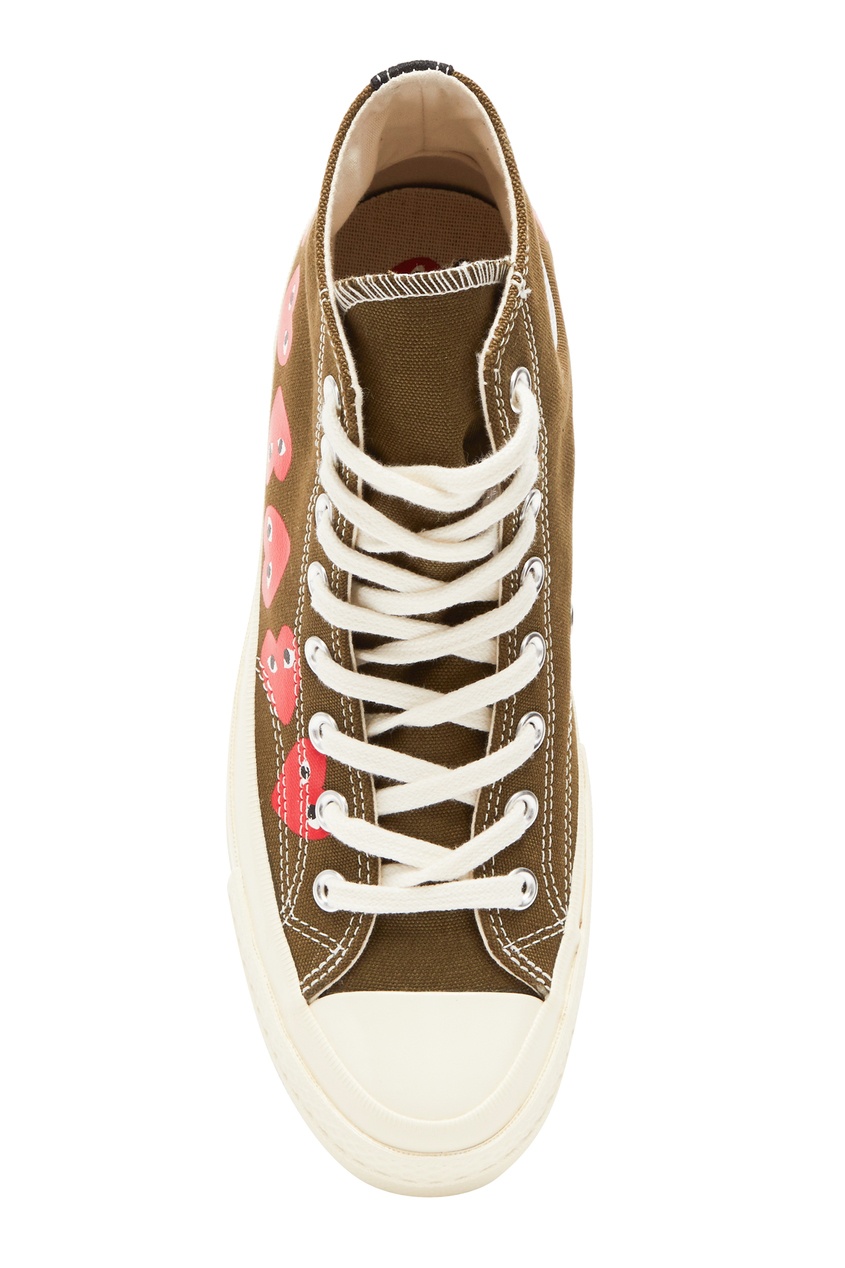 фото Высокие кеды comme des garçons play x converse chuck 70