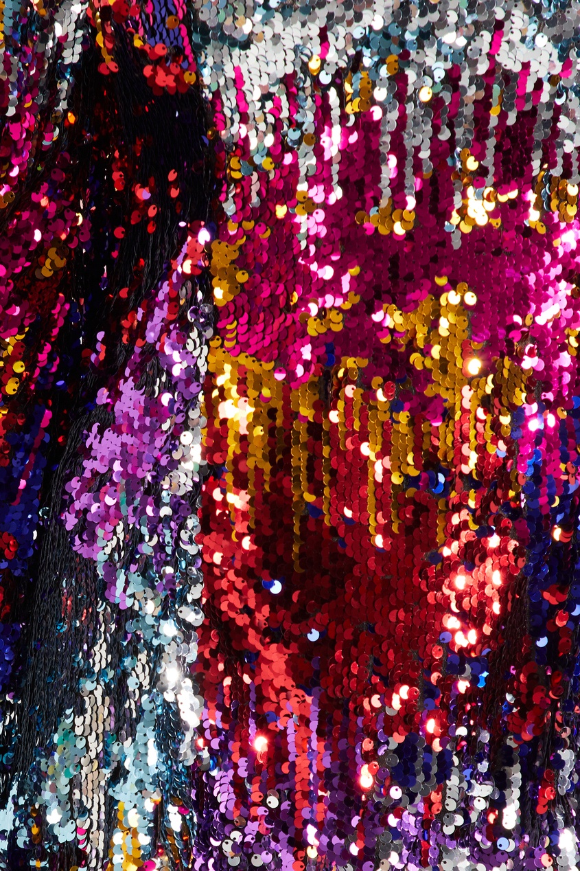 фото Платье с разноцветными пайетками halpern