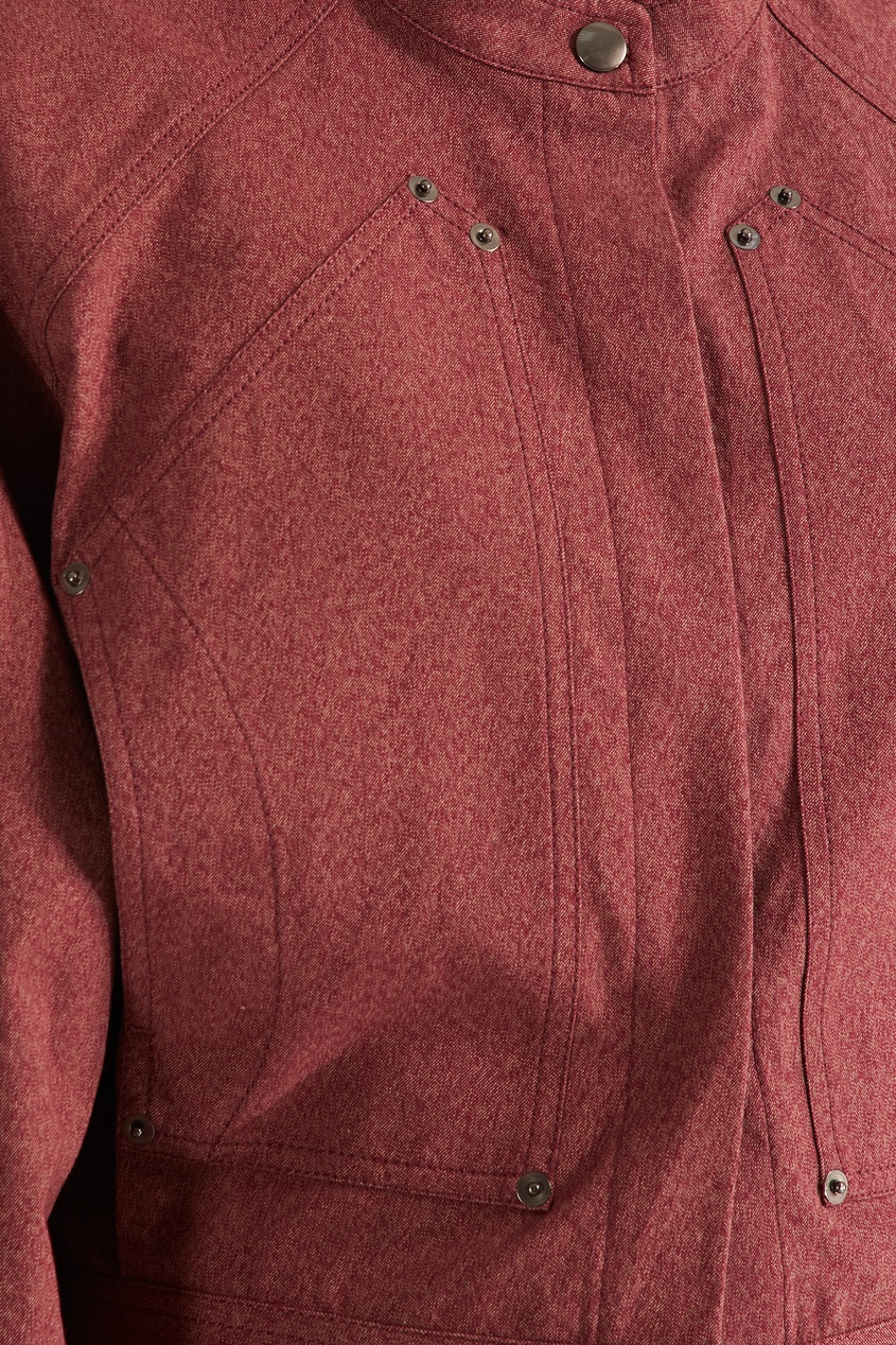 фото Короткая куртка бордового цвета Isabel marant