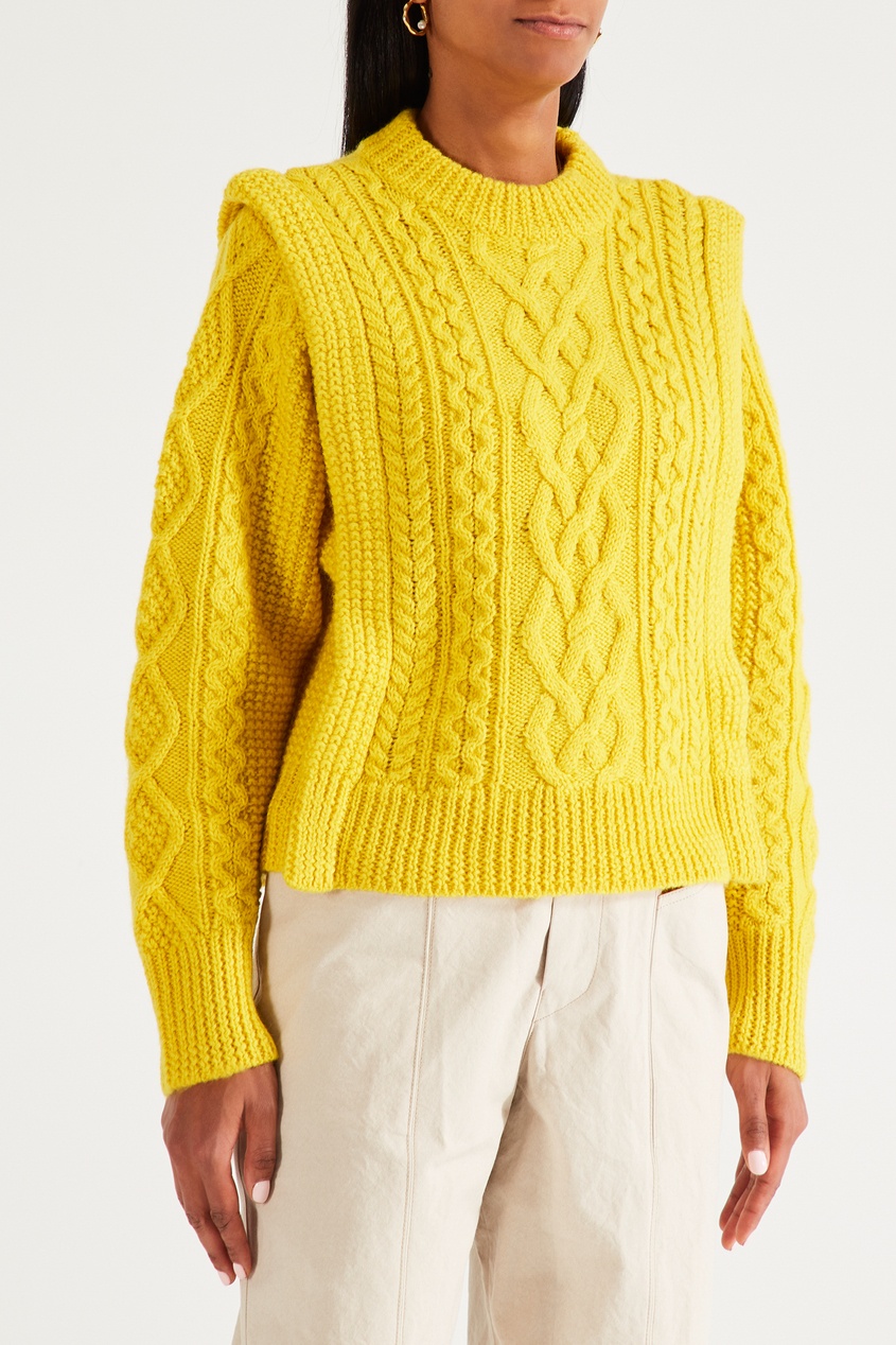 фото Желтый вязаный свитер Tayle Isabel marant etoile