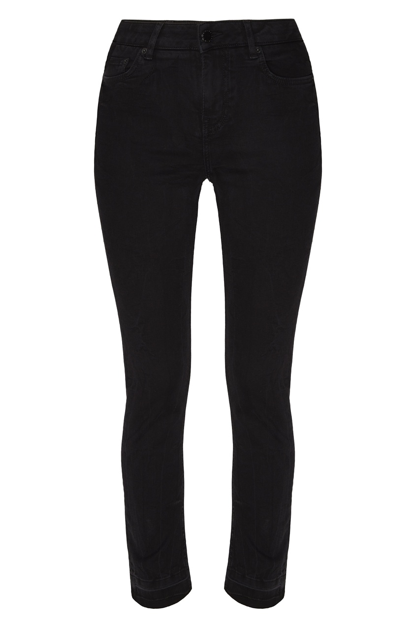 фото Узкие джинсы черного цвета maje