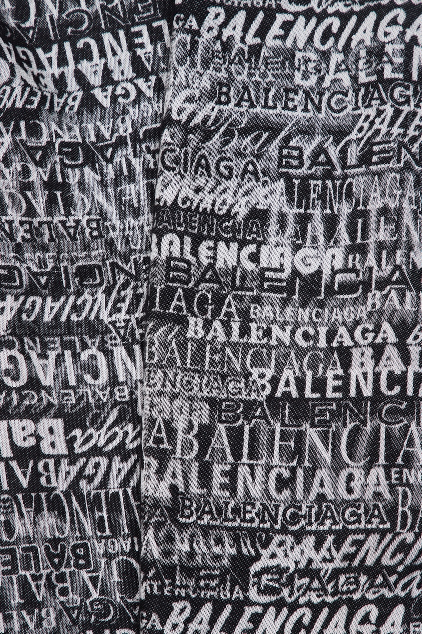 фото Черно-белый шарф Balenciaga