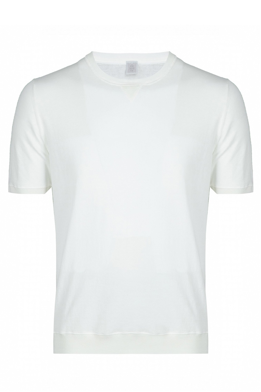 фото Белая футболка с короткими рукавами eleventy
