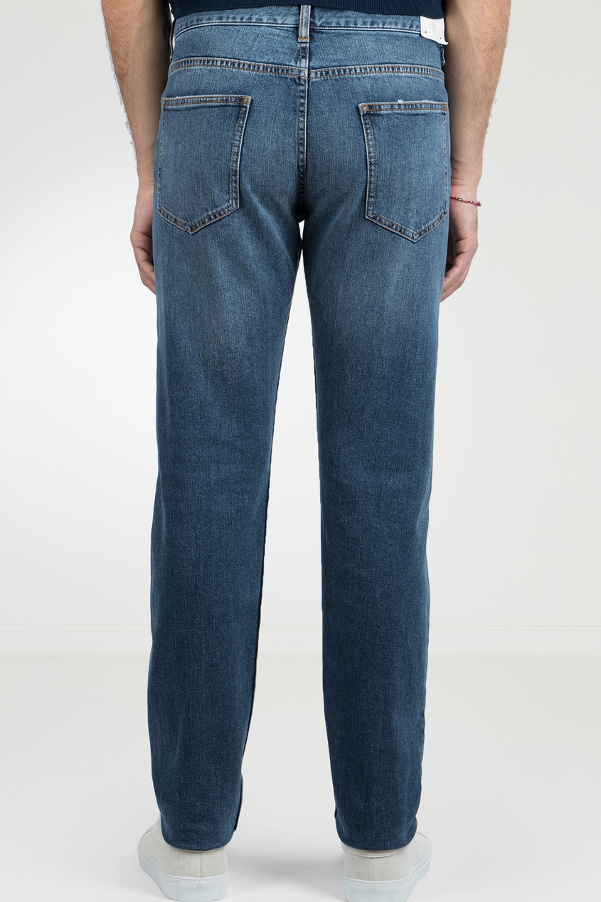 фото Прямые синие джинсы eleventy