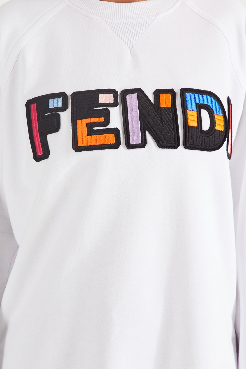 фото Белый джемпер с логотипом Fendi