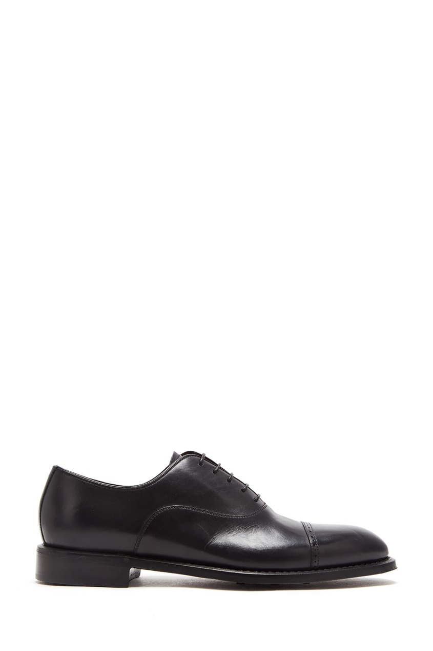 фото Черные туфли с тонкой шнуровкой barrett