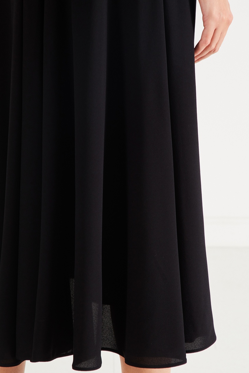 фото Черная юбка с завязкой prada