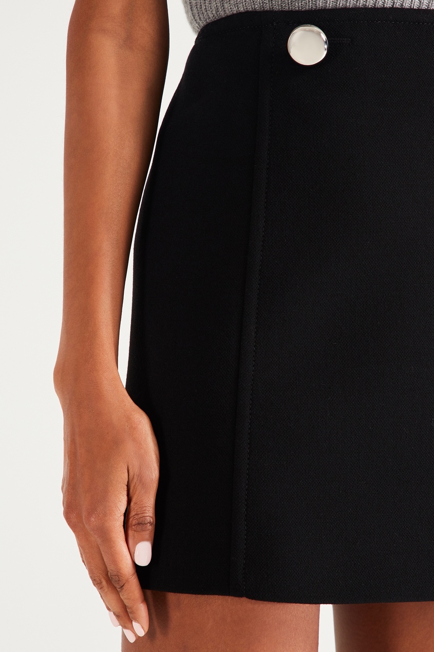 фото Черная юбка с пуговицами Prada