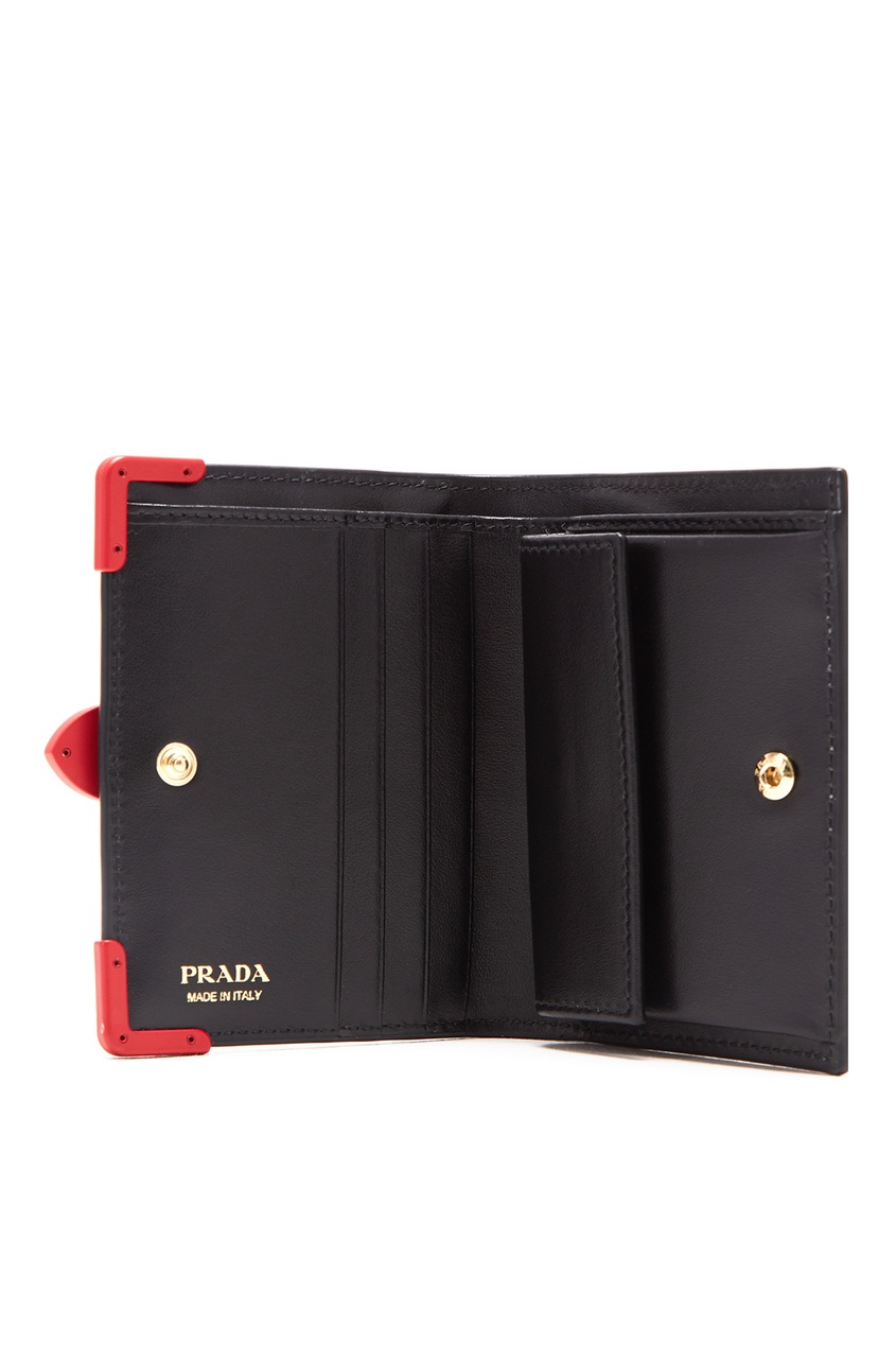 фото Черный кошелек Cahier с отделкой Prada