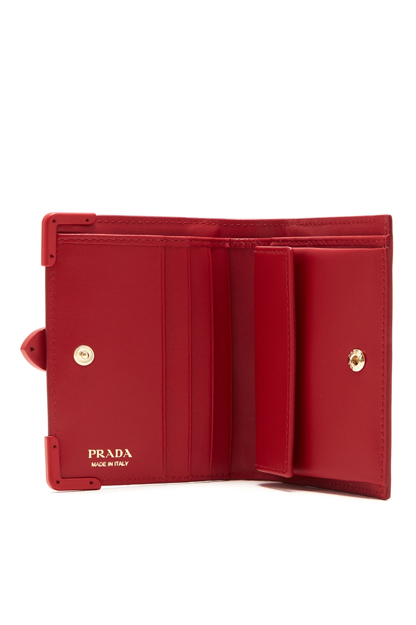 фото Красный кошелек Cahier с отделкой Prada