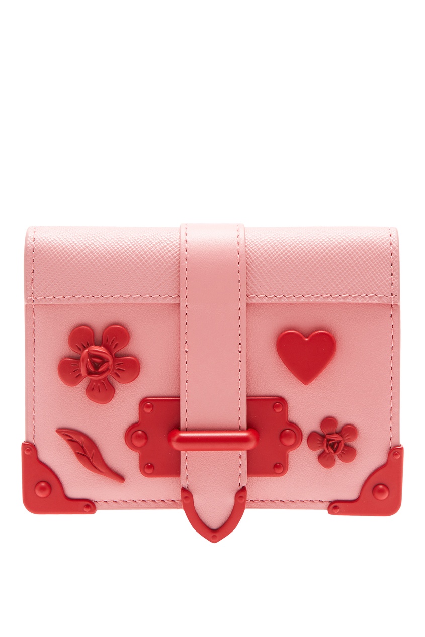 фото Розовый кошелек cahier с отделкой prada