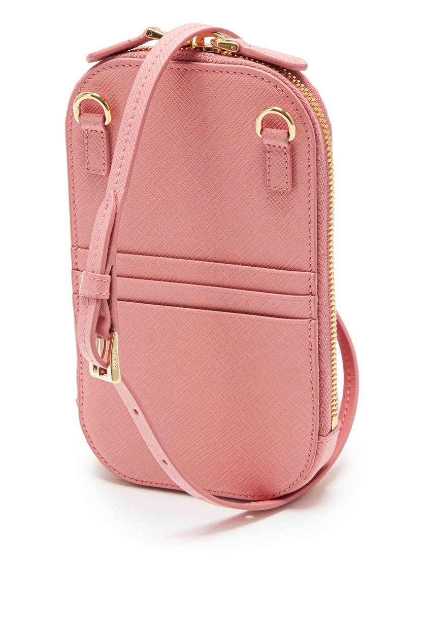 фото Розовая сумка с отделкой prada
