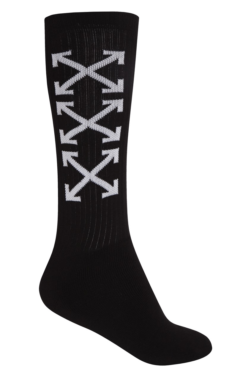фото Черные носки с логотипами Off-white
