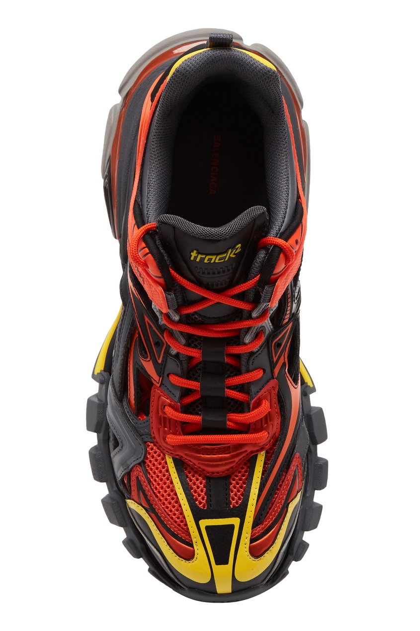фото Разноцветные комбинированные кроссовки track.2 balenciaga