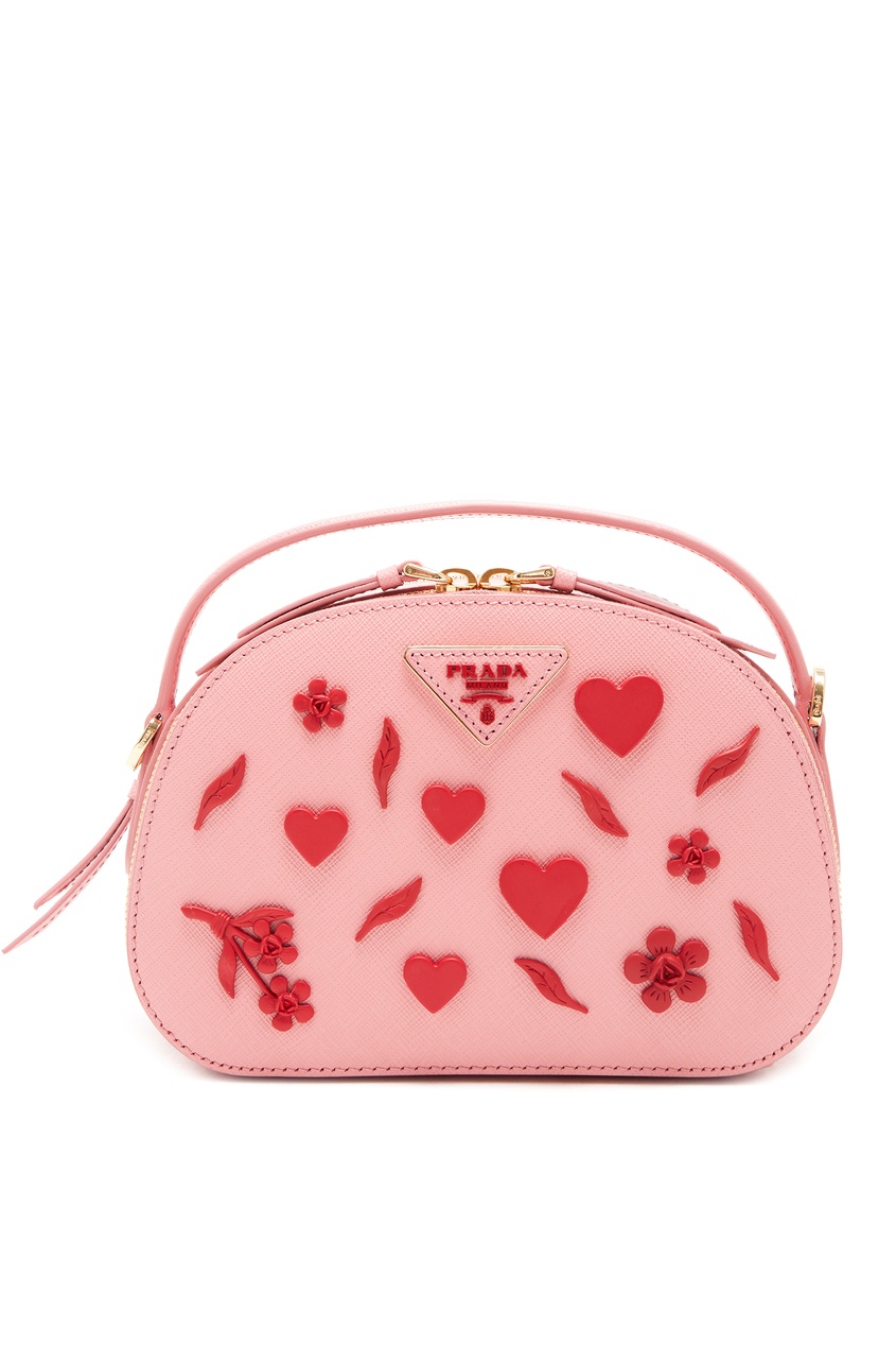 фото Розовая сумка Odetta с отделкой Prada