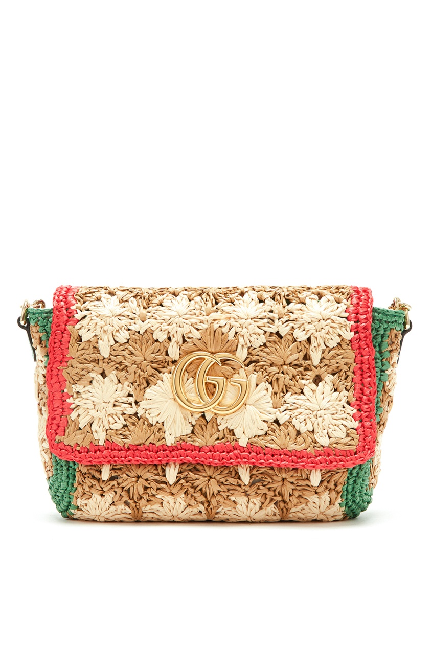 

Плетеная сумка GG Marmont, Multicolor
