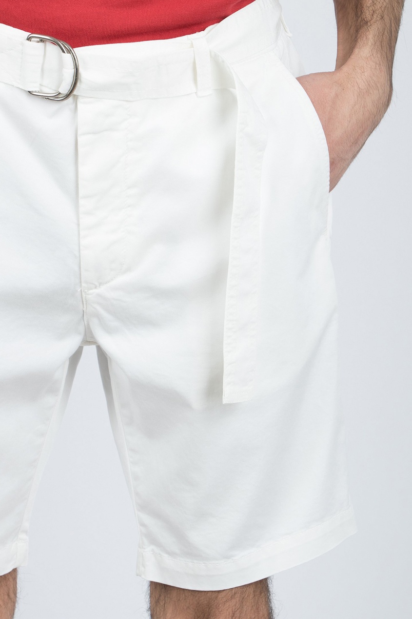 фото Прямые белые шорты eleventy