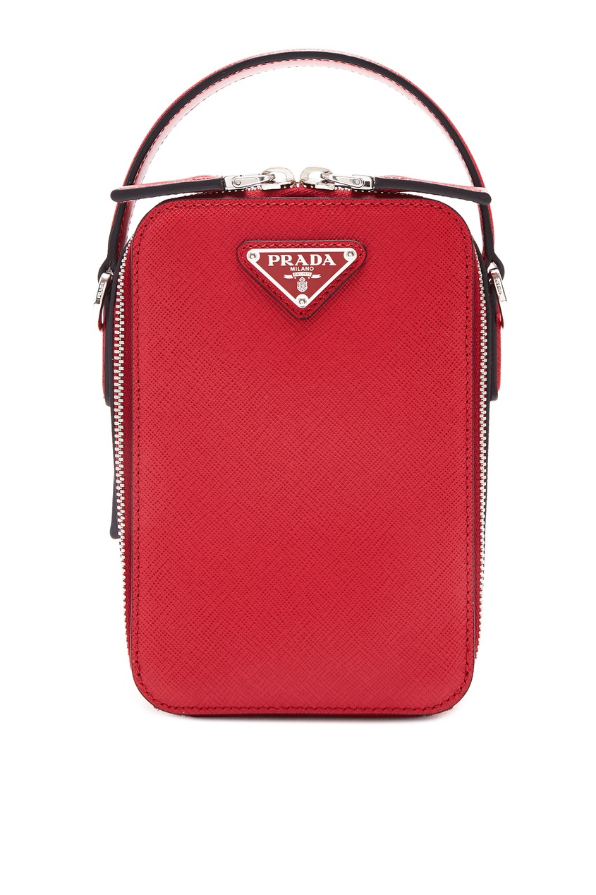 фото Маленькая сумка красного цвета Prada