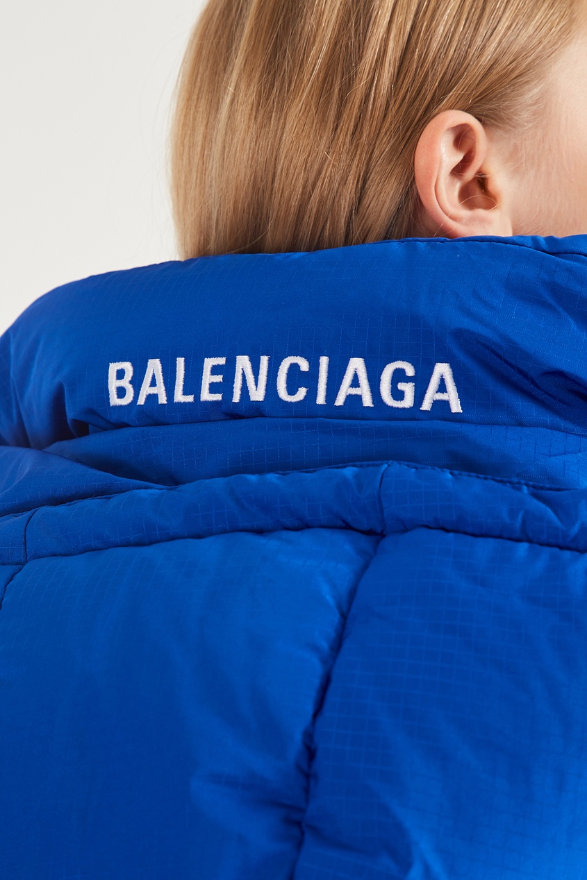 фото Синяя стеганая куртка Balenciaga