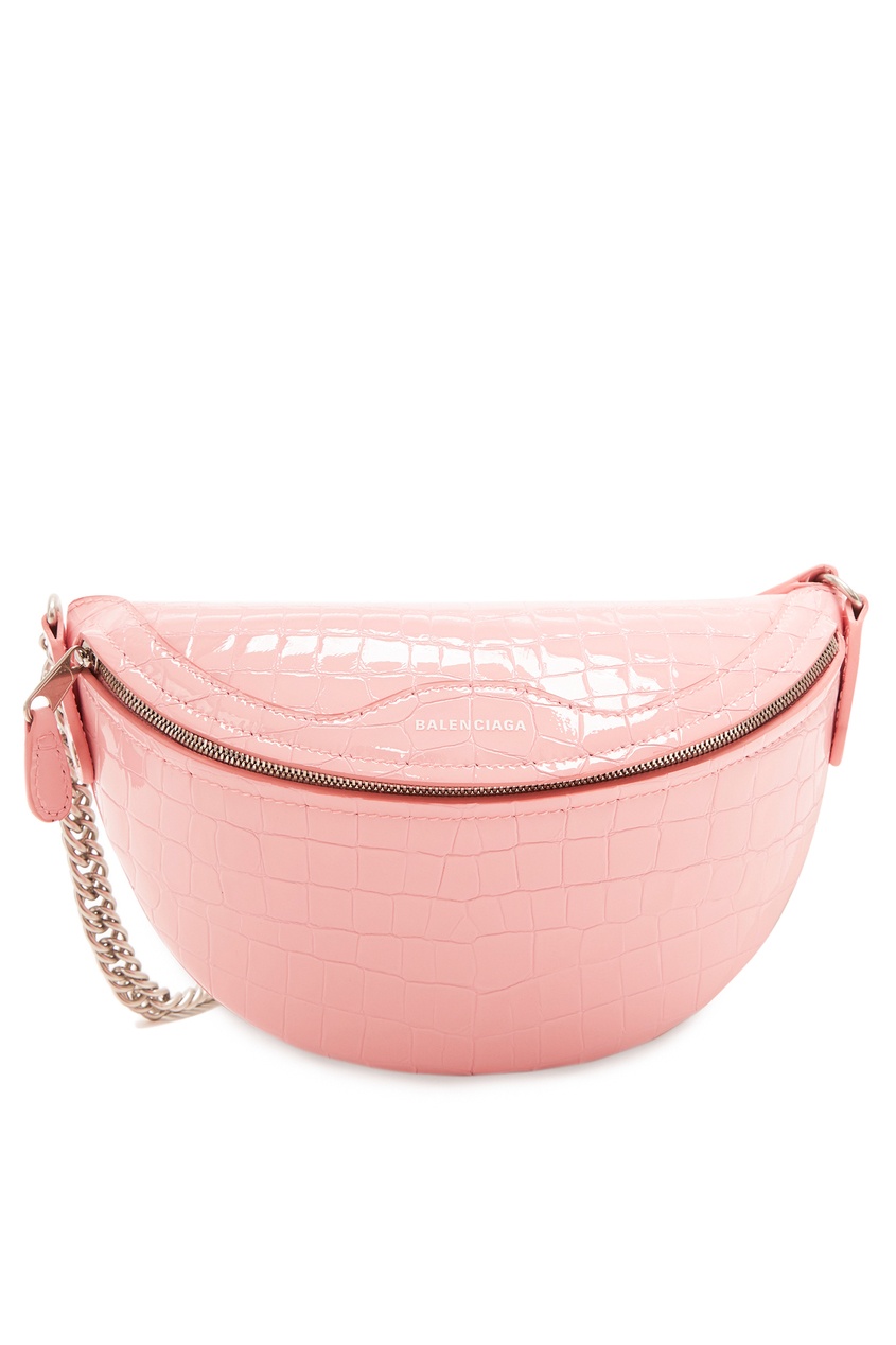 фото Розовая лакированная сумка Souvenirs XXS Balenciaga