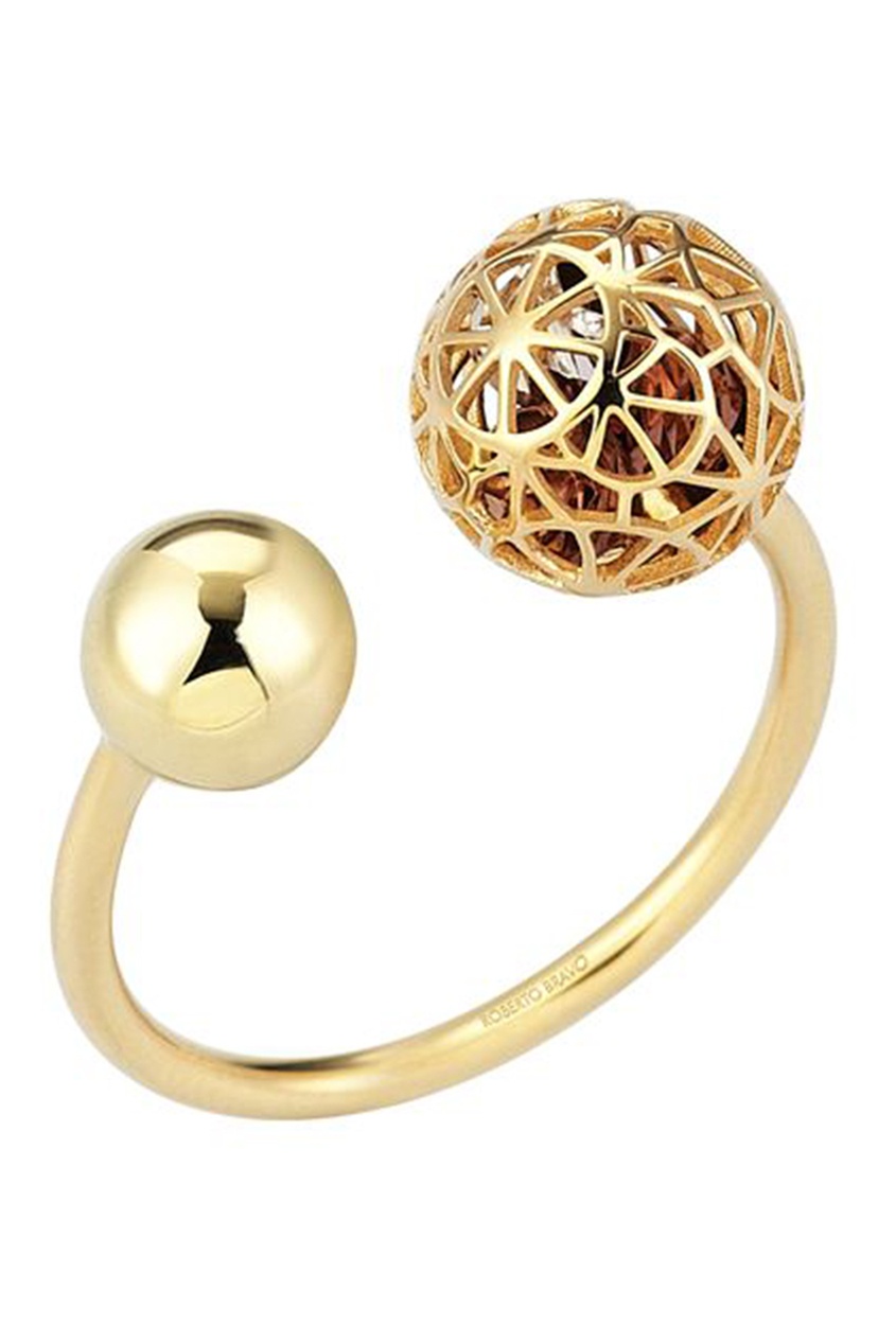 Золотое кольцо с шариками