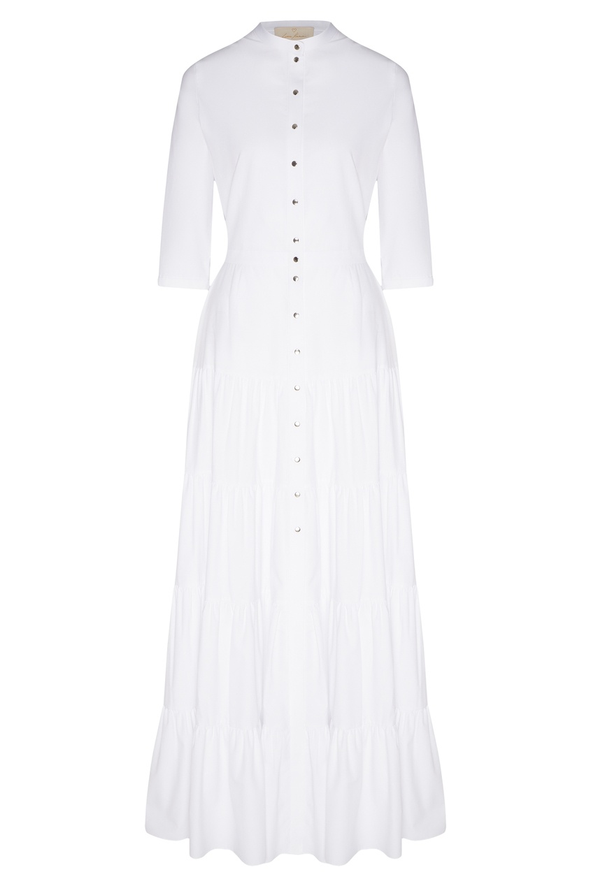 фото Белое платье-рубашка Like yana