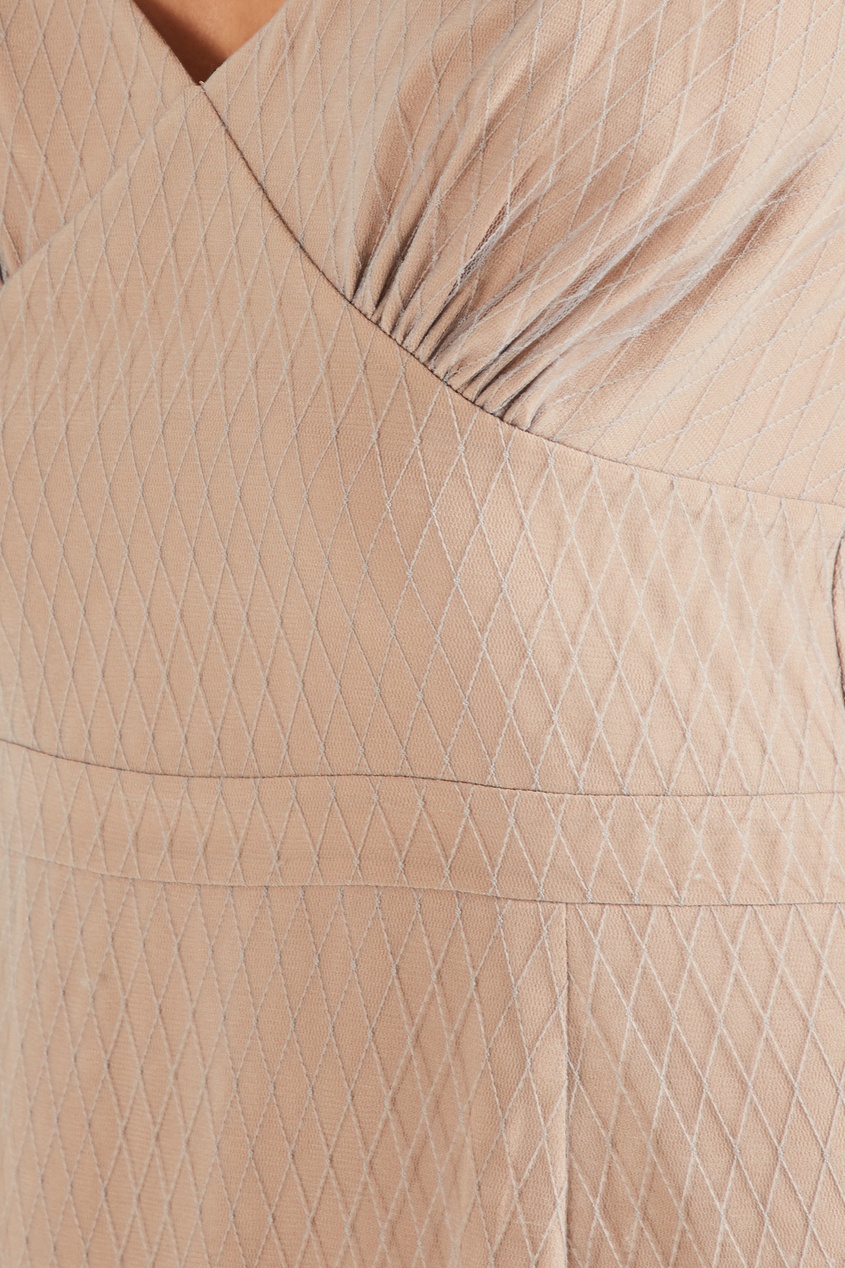 фото Розовое платье с отделкой из сетки yana dress