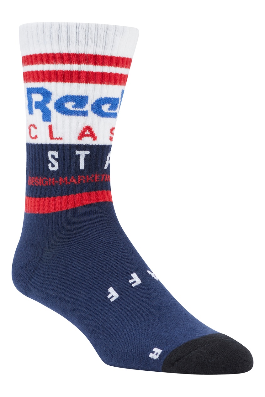фото Трехцветные спортивные носки с логотипами reebok