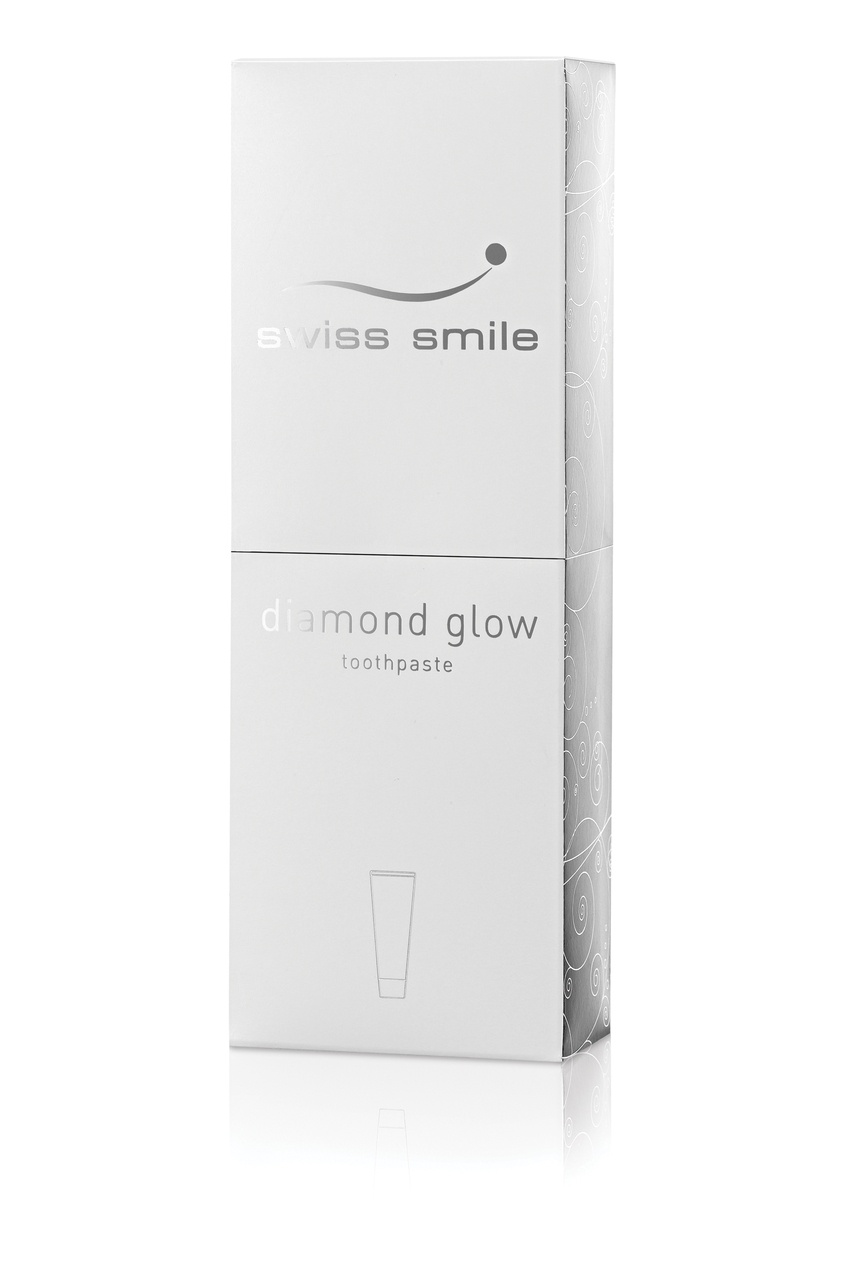 фото Отбеливающая зубная паста Бриллиантовое Сияние Whitening toothpaste Diamond Glow, 75ml Swiss smile