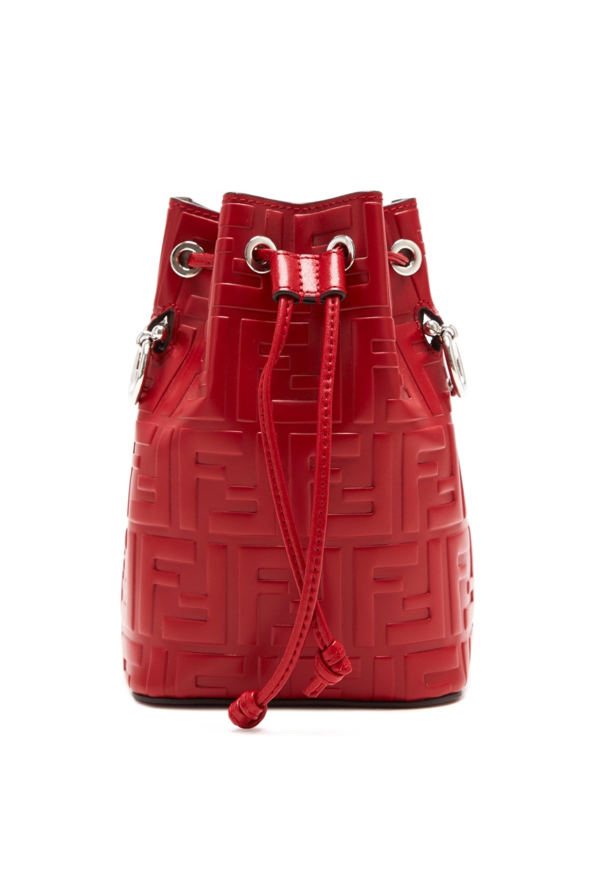 фото Красная сумка Mon Tresor с отделкой Fendi