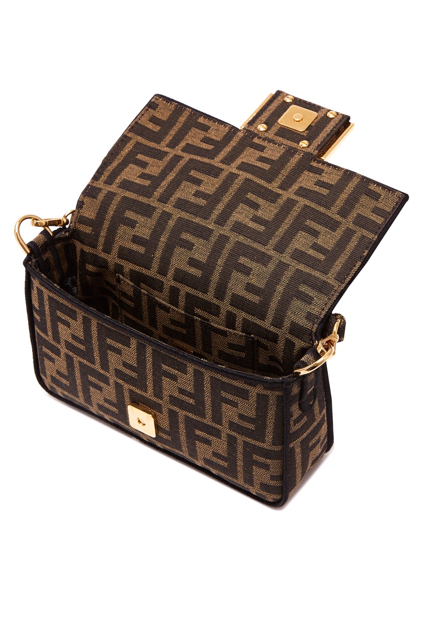 фото Текстильная сумка Mini Baguette Fendi