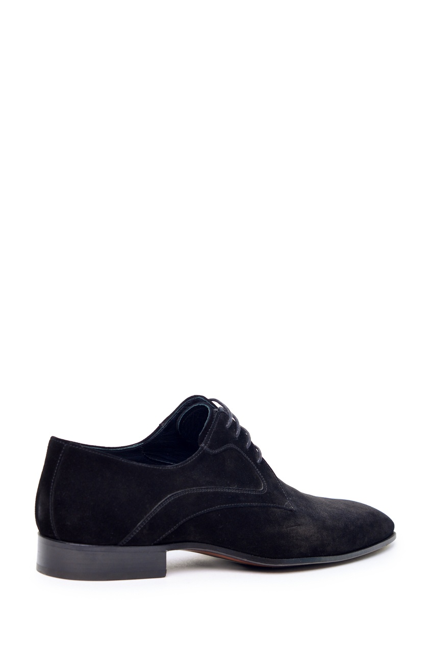 фото Черные замшевые туфли artioli