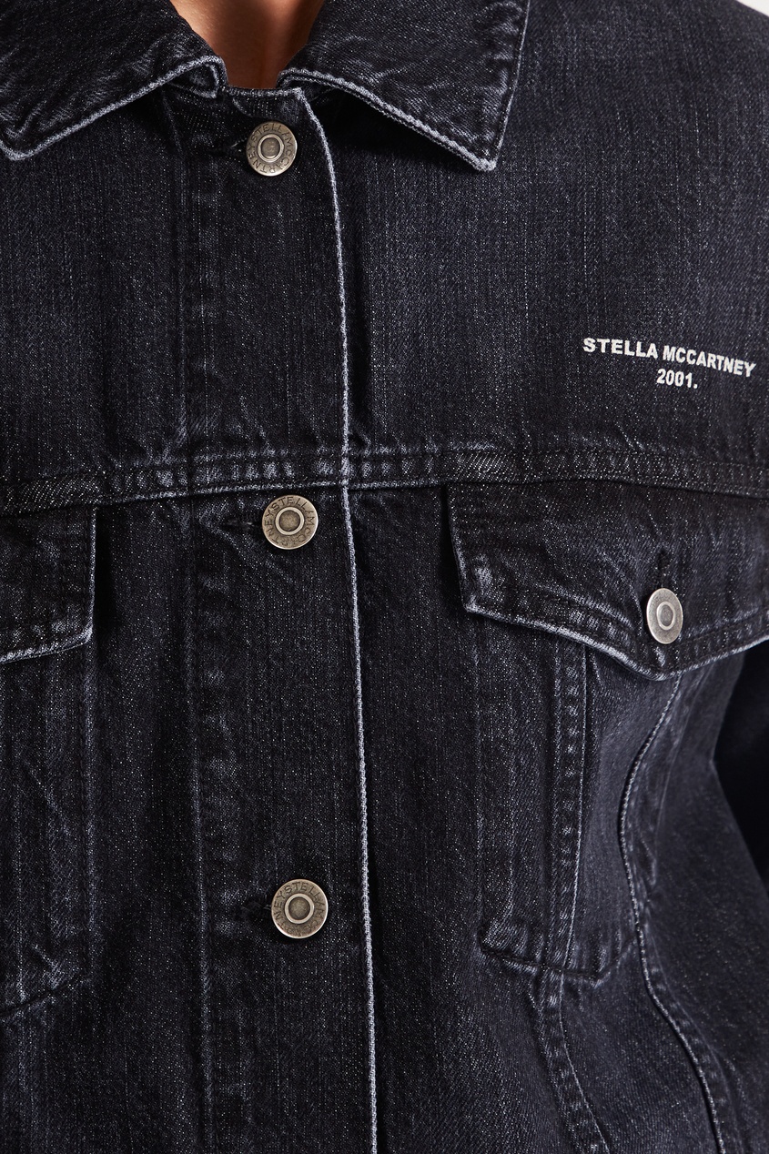 фото Черная джинсовая куртка Stella mccartney