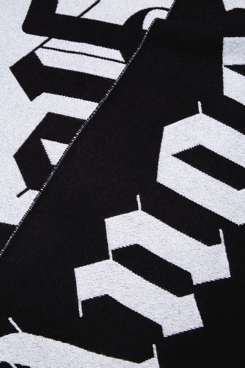 фото Черный шарф с логотипом Palm angels