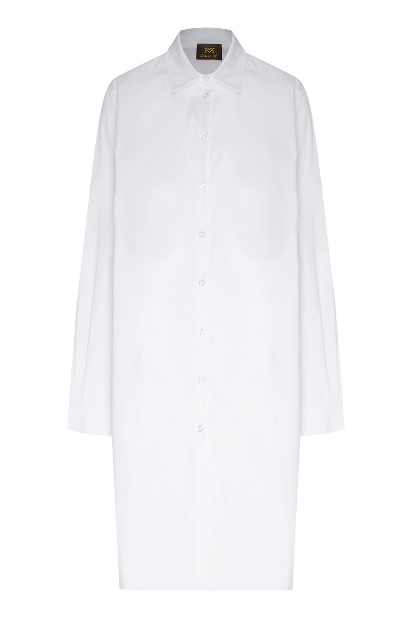 фото Белое платье-рубашка venera m.