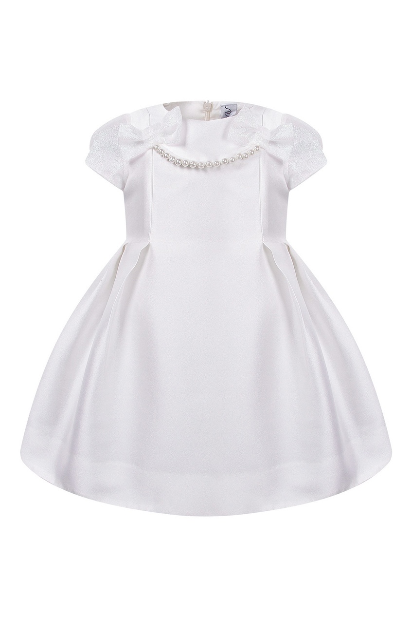 фото Белое праздничное платье на девочку simonetta mini