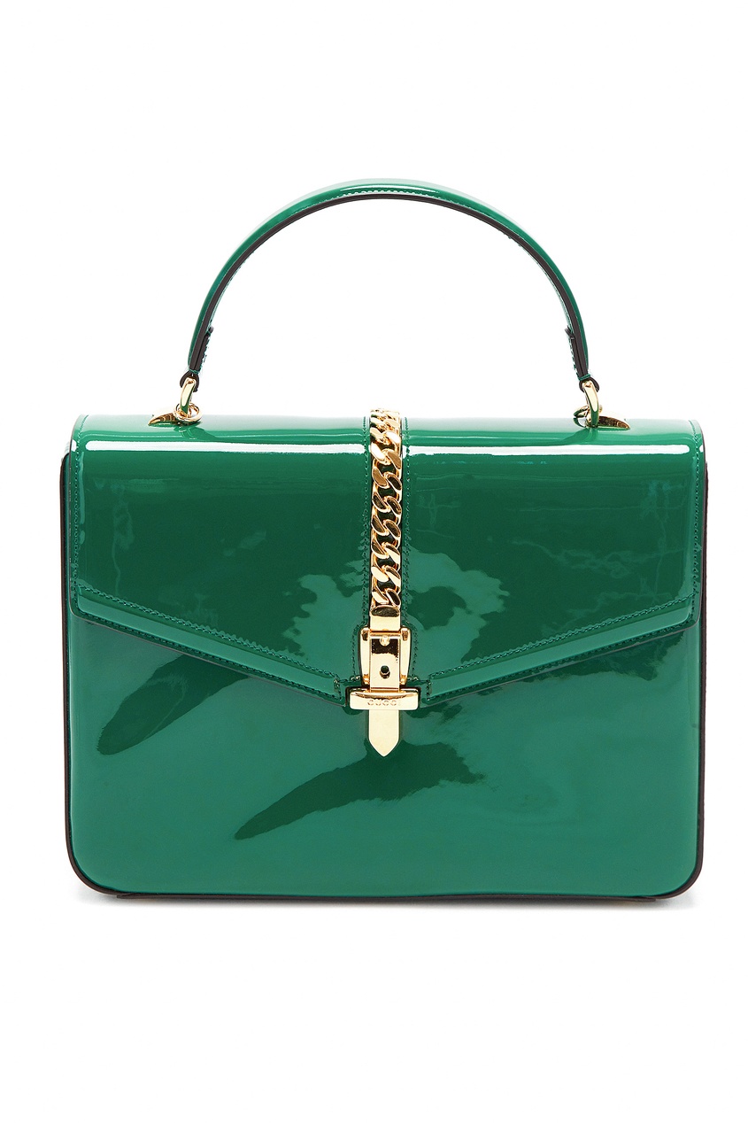 фото Зеленая сумка Sylvie 1969 Gucci