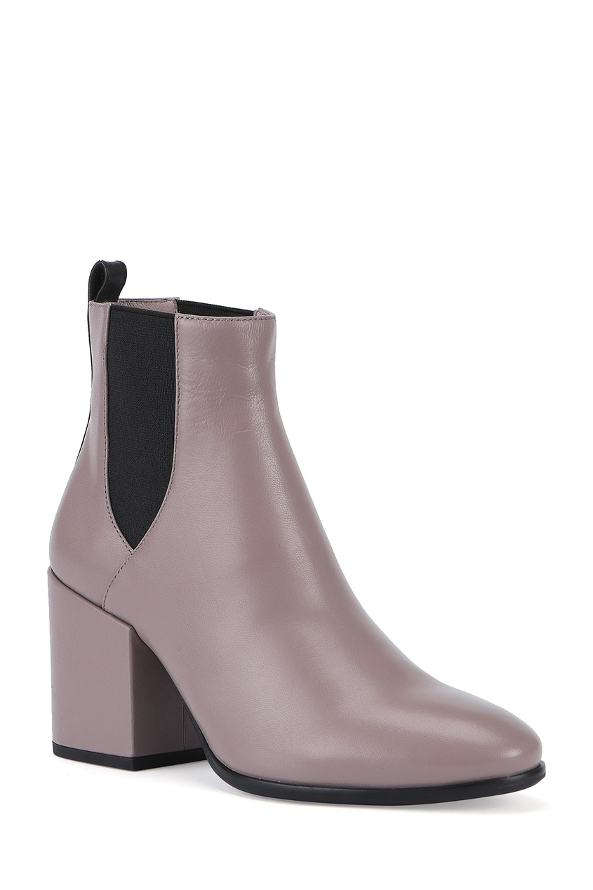 фото Серо-розовые ботинки с черными вставками portal