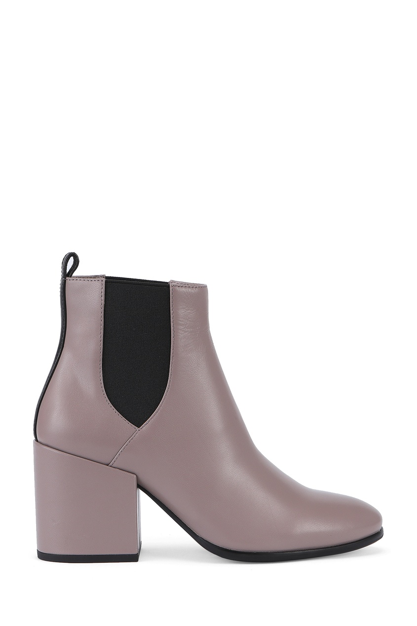 фото Серо-розовые ботинки с черными вставками portal