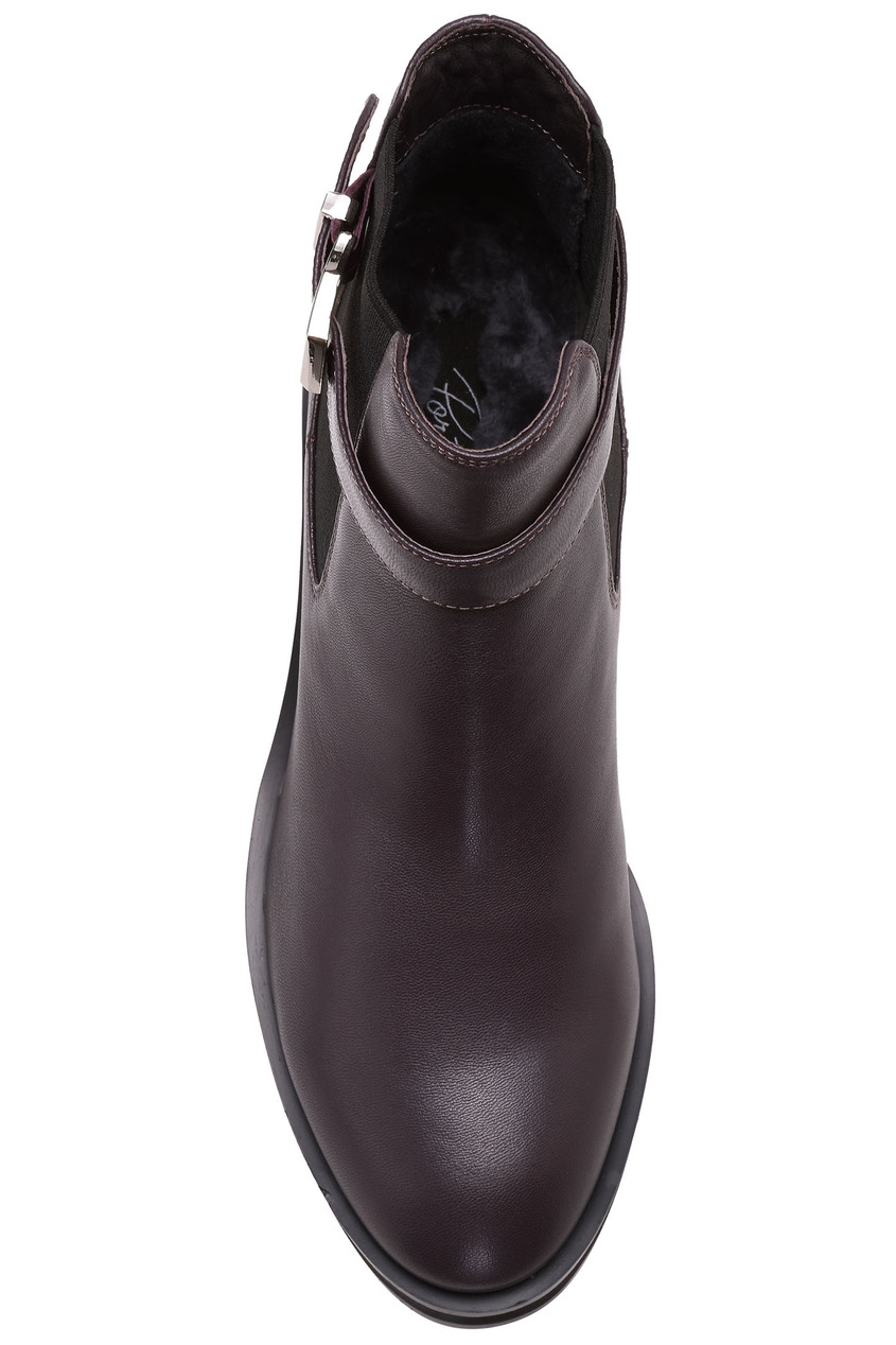 фото Темно-коричневые ботинки с ремнями portal