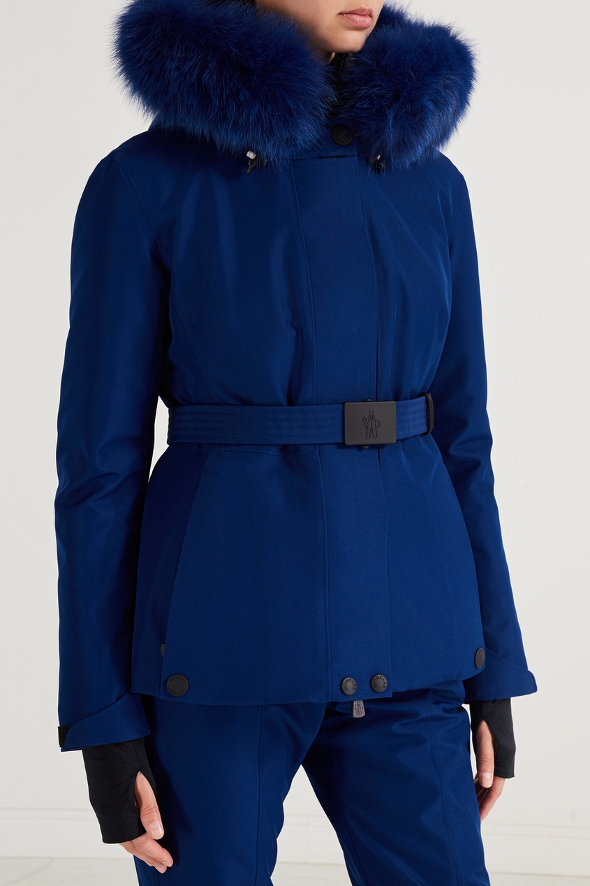 фото Синяя куртка с контрастной отделкой moncler