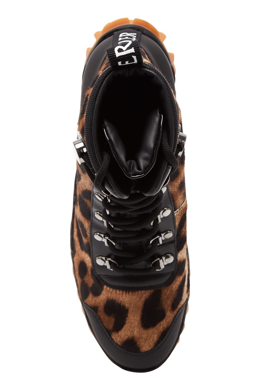 фото Ботинки леопардовой расцветки helis moncler
