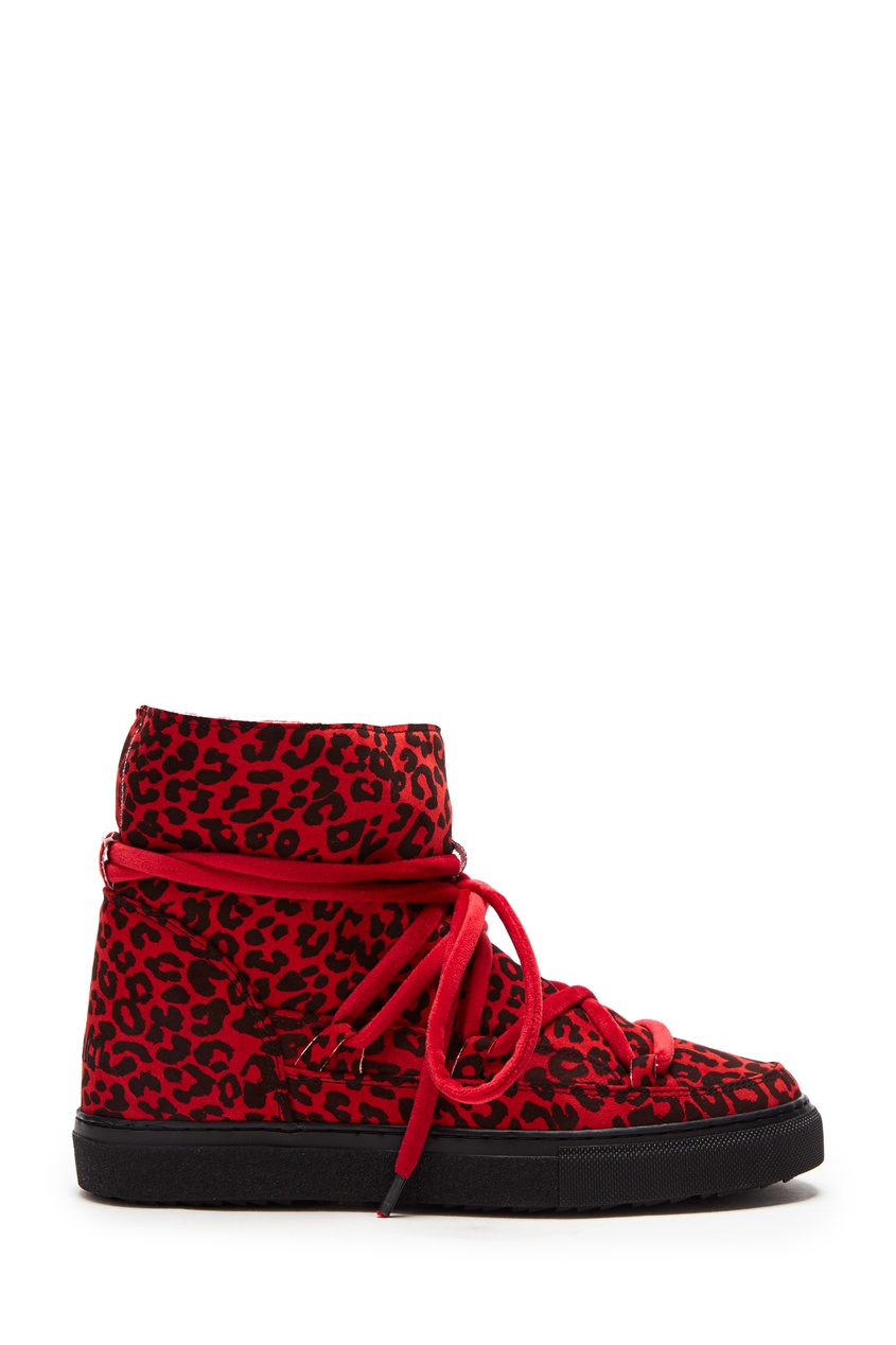 фото Красные ботинки с принтом inuikii