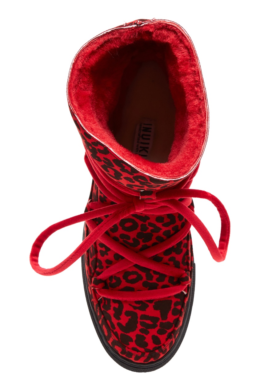 фото Красные ботинки с принтом inuikii