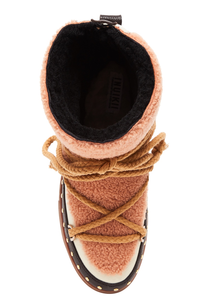 фото Фактурные ботинки со шнуровкой inuikii