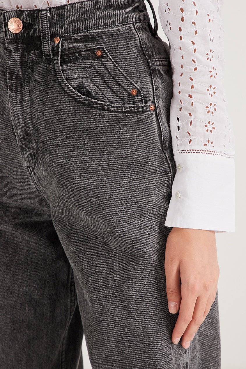 фото Серые джинсы с «вареным» эффектом isabel marant