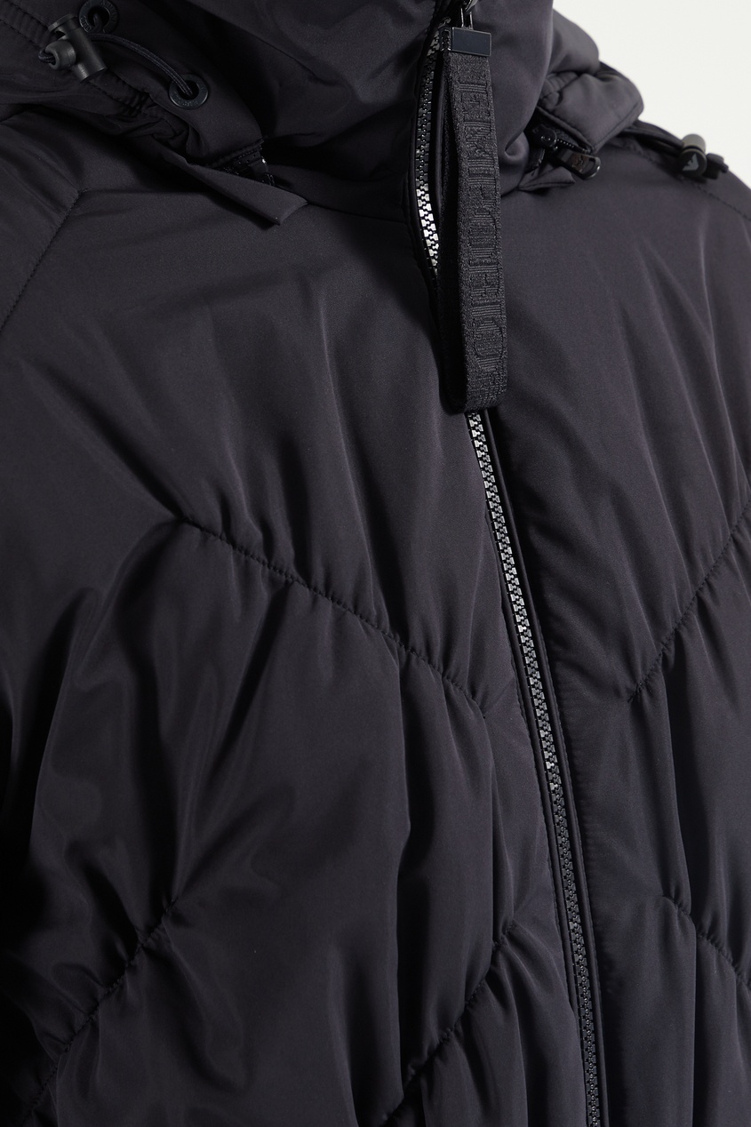 фото Стеганое пальто с капюшоном emporio armani