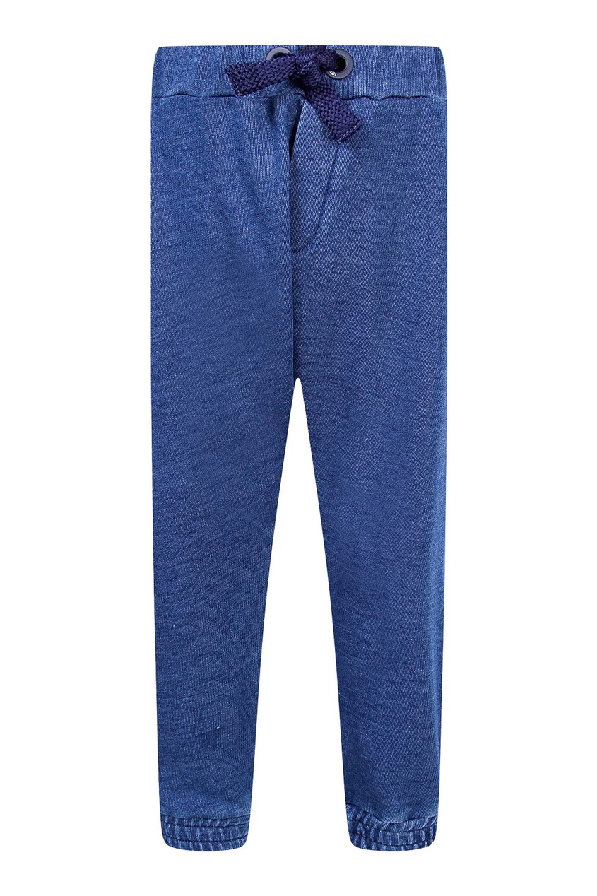 фото Синие брюки-джоггеры с лампасами fendi