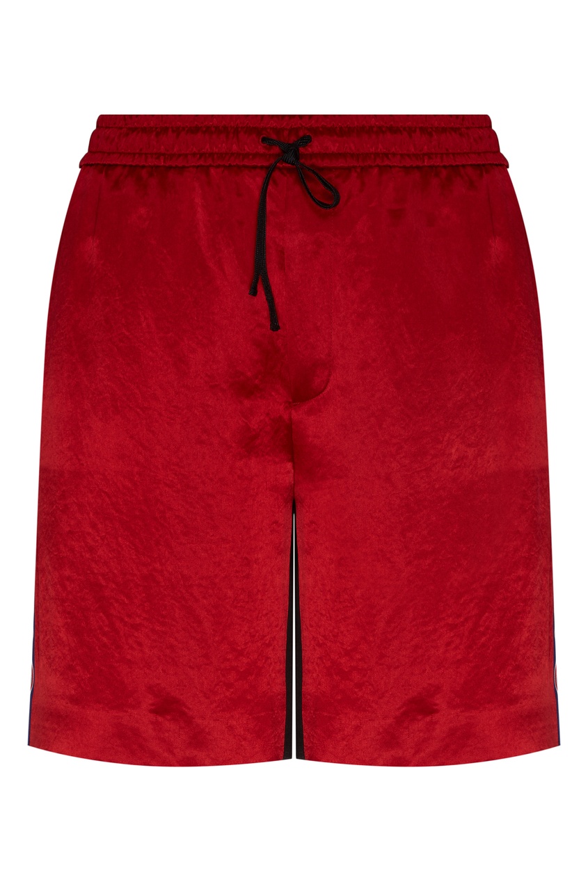 фото Красные шорты с лампасами Gucci man